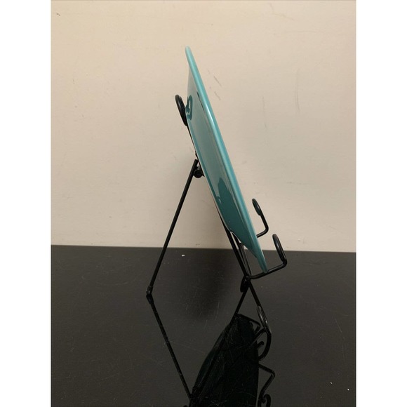 HOMER LAUGHLIN china FIESTA Turq color Dinner Plate 10.5" EUC FS Bnfts Chrty - Picture 3 of 12